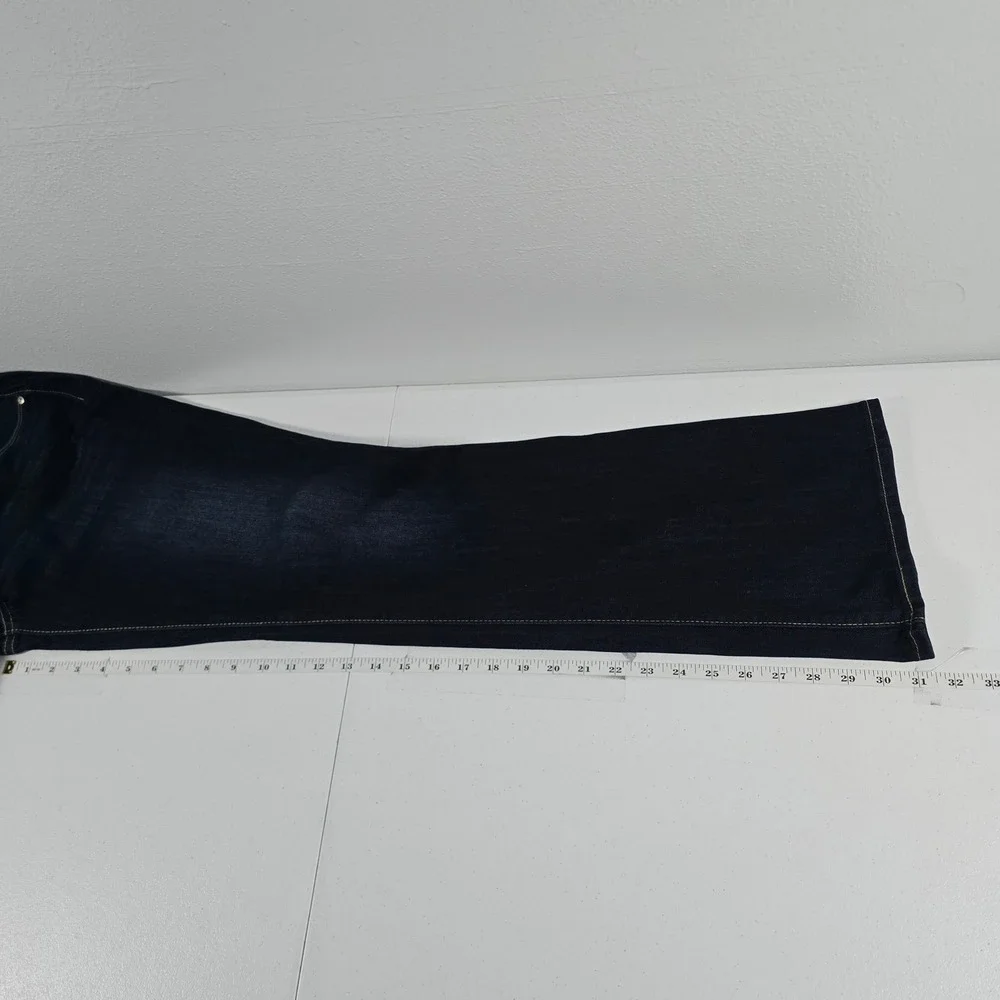 Signature by Levi Strauss‎ Maternity Bootcut Jeans Dark Wash Blue Sz L 816540003